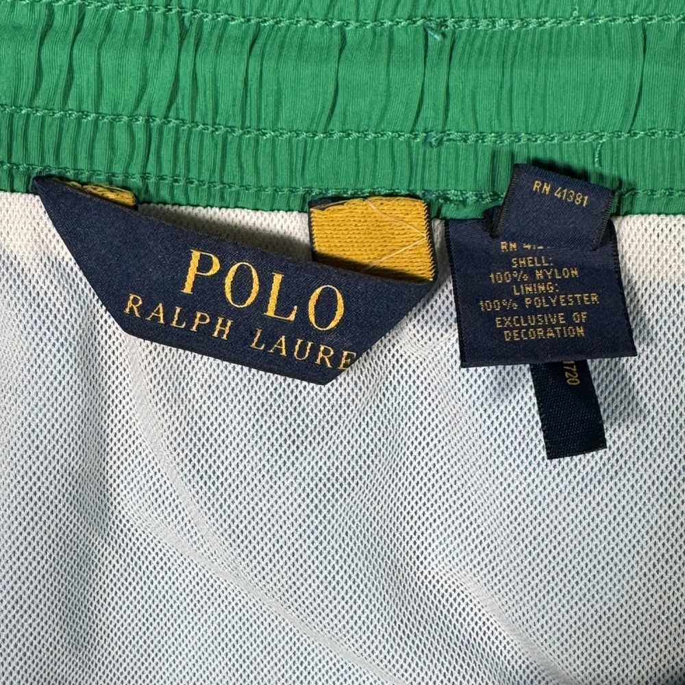 Polo Ralph Lauren Swim Trunks Mens 3XLT 3XL Tall Blue Solid Mesh Lined Pony - Picture 7 of 8
